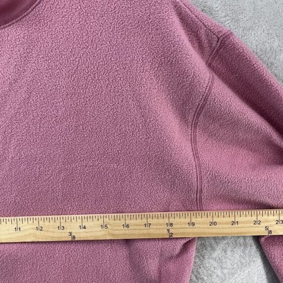 ABOUND Cropped Sweatshirt Womens Small Cozy Fleece Pink‎ Mauve Lounge Athleisure - Picture 3 of 7
